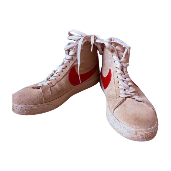 Nike SB Blazer Mid '77 Vintage – Light Tan Suede with Red Swoosh (Men’s Size 10) - Picture 2 of 10